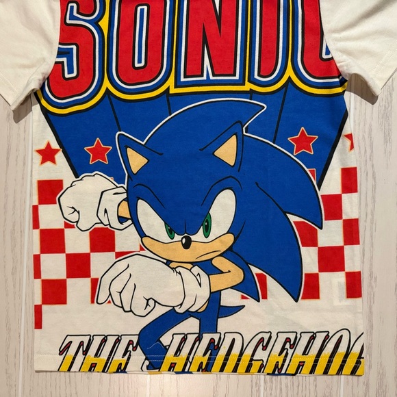Sonic The Hedgehog Boys 10/12 Graphic Tee Blue NWOT Gamer Shirt - Picture 3 of 8